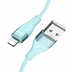 BWOO Kabelis USB - Lightning 1m 3A Minimālistisks silikons balts X280L