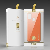 Dux Ducis Yolo elegantais vāciņš no mīksta TPU un PU ādas Samsung Galaxy M30s oranžs
