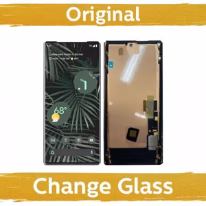 Melns Google Pixel 6 Pro ekrāns ar rāmi (atjaunots Ķīnā)