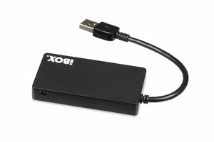 iBox IUH3F56 centrmezgls USB 3.2 Gen 1 (3.1 Gen 1) Type-A 5000 Mbit/s Melns