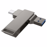 HOCO USB zibatmiņa USB A + USB C UD15 128GB USB3.2