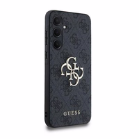 Guess 4G Big Metal Logo viedtālruņa apvalks Samsung Galaxy A35 - melns