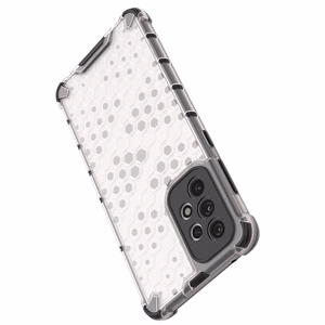 Honeycomb viedtālruņa apvalks bruņu apvalks ar gēla rāmi Samsung Galaxy A73 melns
