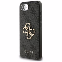 Guess 4G Big Logo apvalks iPhone 16e - Melns