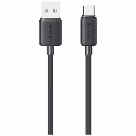 Kabelis USAMS KY Series US-SJ698 3A USB-C uz USB-A 3m melns