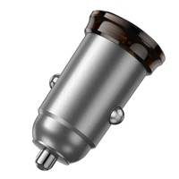 Automobiļa lādētājs Hoco 2 x USB C PD QC3.0 45W NZ16B metāla pelēks