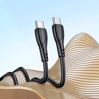 Borofone Kabelis BX121 Energy - Type C uz Type C - PD 60W 1 metrs melns