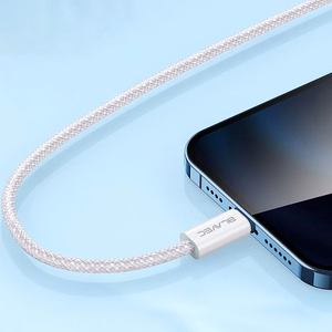 Blavec Cable Candy braided - Type C to Lightning - PD 20W 2,4A 3 metres Apple CarPlay (CCA-CL24W30) white