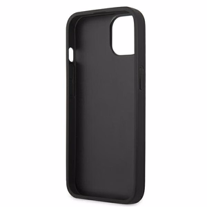 Karl Lagerfeld Ikonik Karl & Choupette vāciņš ierīcei iPhone 13 mini, fuksijas krāsā