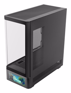 Mars Gaming MCLCDPRO datora korpuss Midi Tower melns
