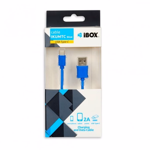 iBox IKUMTCB USB kabelis 1 m USB 2.0 USB A USB C zils