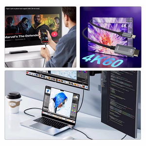 Wozinsky WCCH-01 USB-C - HDMI 4K 60Hz kabelis 1.8 m - melns