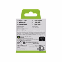 SBS TECABLETYC1KPOS USB-A - USB-C kabelis 1m - melns