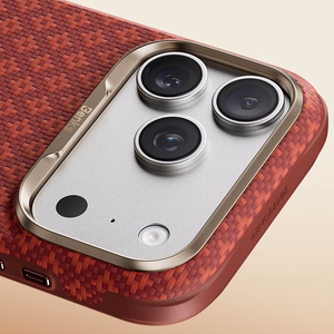 Benks ArmorGrid Edge X9 Air Navigator kevlara maciņš (C.K.FL.AP.RD.X069) iPhone 18 Pro/17 Pro, sarkans (Sawy Red)
