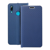 LUNA grāmatas apvalks Huawei P Smart 2019 zils