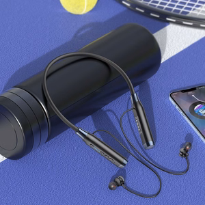 HOCO bezvadu austiņas Bluetooth ar kakla siksnu ES62 melnas
