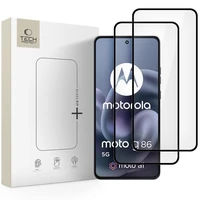 Tech-Protect Glass Fit+ 2 daļu rūdītā stikla komplekts Motorola Moto G86 5G / G86 5G Power - melns