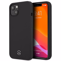 Mercedes Silikona Līnija Apvalks iPhone 13 mini - Melns