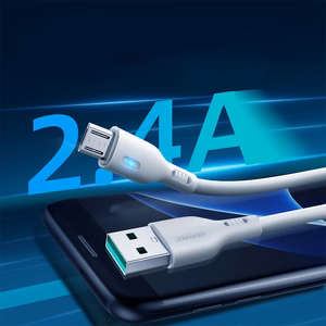 Joyroom Premium Series A13 USB-A / micro USB 2.4A 2 m kabelis - balts