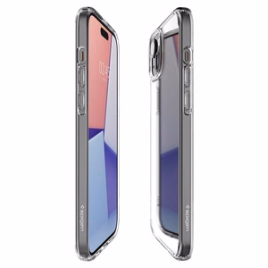 Spigen Crystal Hybrid viedtālruņa apvalks iPhone 15 Plus - caurspīdīgs