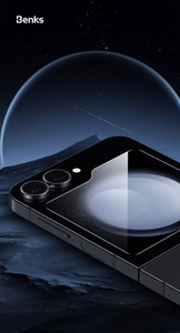 Benks Warrior HD rūdīts stikls priekš Samsung Galaxy Z Flip 6, melns