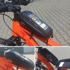 WILDMAN ceļojumu soma velosipēda stūrei ar rāvējslēdzēju, 0,5L (4 "- 7"), X3, melna
