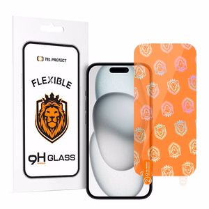 Tel Protect Best elastīgais hibrīda rūdīts stikls IPHONE 15/15 PRO