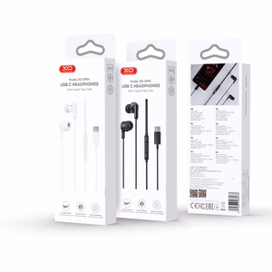 XO EP84 vadu austiņas ar USB-C savienojumu, baltas