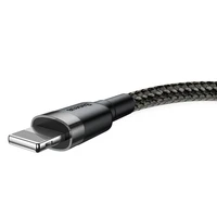 Baseus kabelis Cafule USB - Lightning 1,0 m 2,4A pelēks-melns
