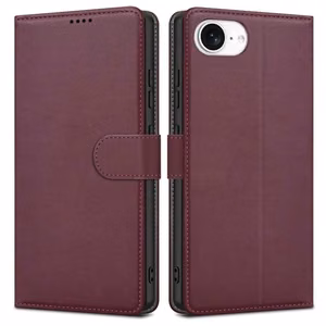 Korpuss Fancy Wallet Apple iPhone 7/8/SE 2020/SE 2022 bordo krāsā