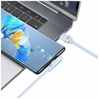 Kabelis USAMS US-SJ651 66W USB-A/USB-C 1.2m balts