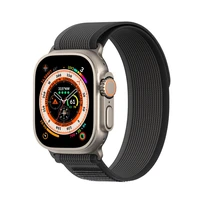 DUX DUCIS siksniņa YJ neilona Apple Watch 42 / 44 / 45 / 49 mm melna pelēka