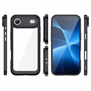 Outer Space viedtālruņa apvalks iPhone 17 Air - melns caurspīdīgs