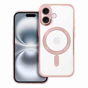 ELECTRO MAG COVER viedtālruņa apvalks saderīgs ar Magnētisko IPHONE 16 rozā zelts