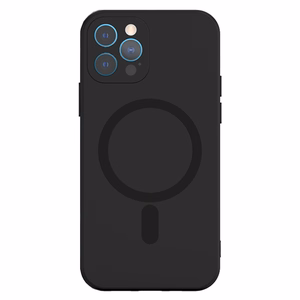 TEL PROTECT MagSilicone Viedtālruņa apvalks Iphone 15 Pro melns