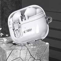 Tech-Protect FlexAir apvalks ar karabīni Samsung Galaxy Buds 3 / 3 Pro – caurspīdīgs