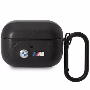 BMW BMAP22PVTK AirPods Pro apvalks melna/melna Ādas Izliekta Līnija
