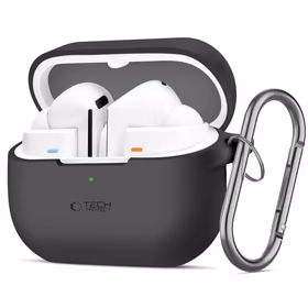 Tech-Protect silikona āķa apvalks Samsung Galaxy Buds 3 / 3 Pro - melns