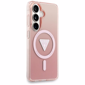 Guess maciņš IML Gradient Triangle MagSafe for Samsung Galaxy S26 rozā