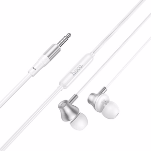 Vadu austiņas ar mikrofonu, Jack 3,5 mm, Hoco M119, sudraba krāsā