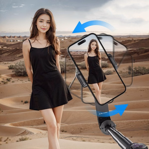 Blavec pašbildes nūja alumīnija Fusion P-10 gimbal statīvs + tālvadības pults 1 metrs (SSFP10G-TRB10) melns