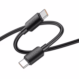 Kabelis USB C uz USB C Hoco PD 6A 100W 1 m X96 melns