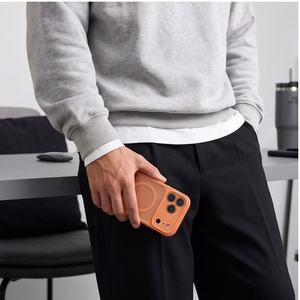 Tech-Protect BasicMag MagSafe maciņš, paredzēts iPhone 17 Pro / 18 Pro, matēti oranžs