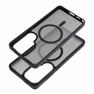 Melns Forcell F-Protect Smoke Hybrid Premium Lite vāciņš modeļiem Samsung A06 / A07 / A08, saderīgs ar MagSafe