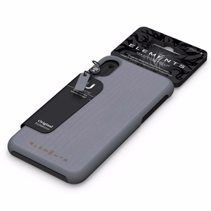 Nordic Elements Original Gefion vāciņš ierīcei iPhone XR, ar dabīga kļavas koka apdari, vidēji pelēks