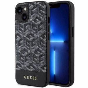 Guess GUHMP14SHGCFSEK iPhone 14 6.1" melns/melns cietais apvalks GCube Stripes Magnētiskais