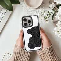TEDDY BEAR viedtālruņa apvalks IPHONE 16 Plus melns