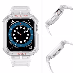 Protect Strap Ремешок для Apple Watch 38/40/41mm с бронированным чехлом - прозрачный