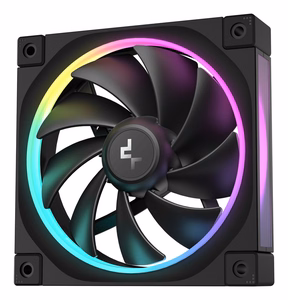 DeepCool FL12 datora korpusa ventilators 12 cm melns 1 gab.