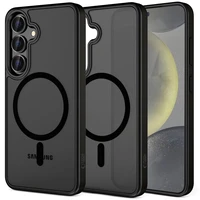 Tech-Protect MagMat MagSafe viedtālruņa apvalks Samsung Galaxy S25 FE - matēta melna